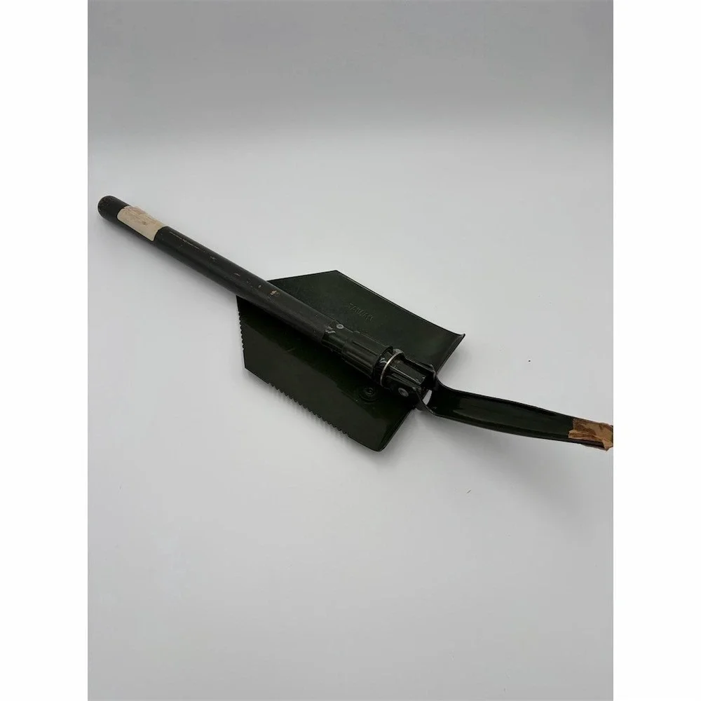 Unbranded GI Style Folding Entrenching Tool Shovel Black w/‎ Pick & Saw Edge